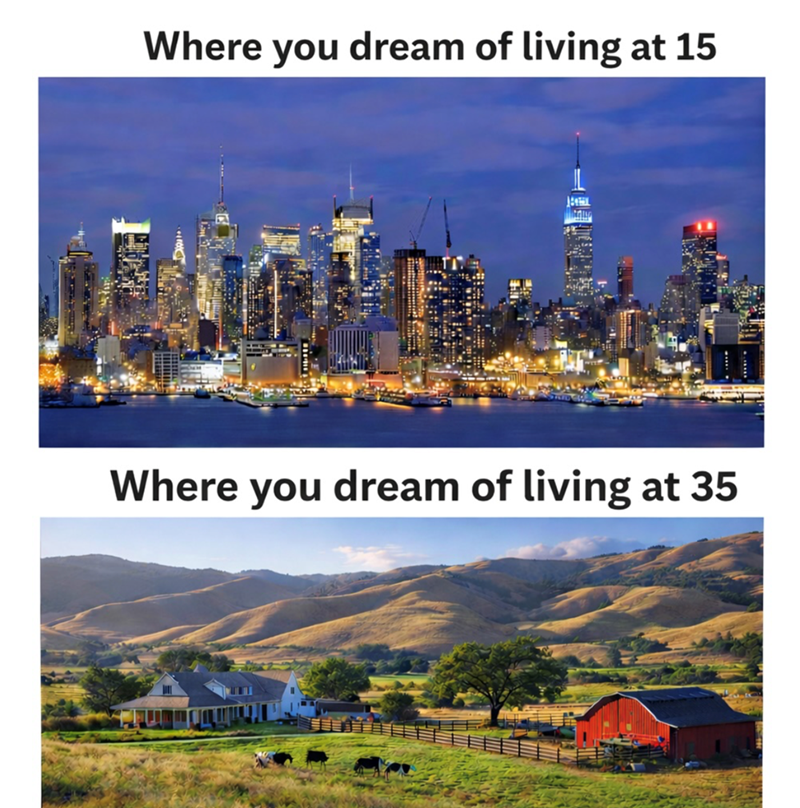 Where you dream of living at 15 Where you dream of living at 35
