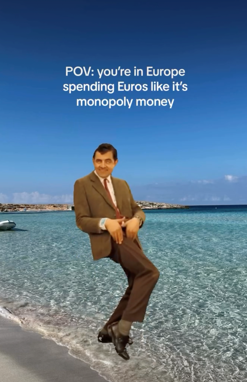 POV: you're in Europe spending Euros like it's monopoly money