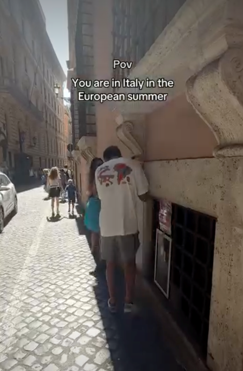 Pov You are in Italy in the European summer