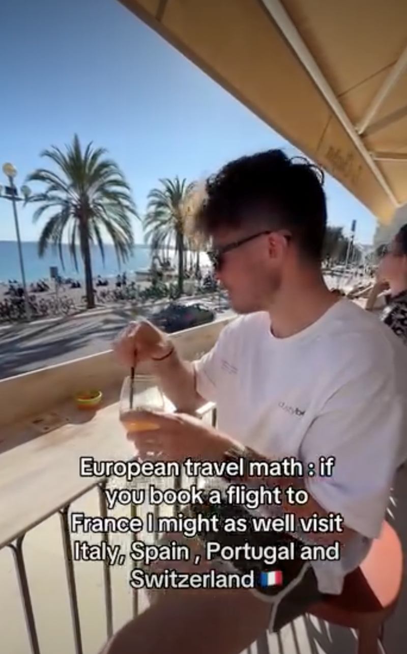 European travel math : if you book a flight to France I might as well visit Italy, Spain, Portugal and Switzerland