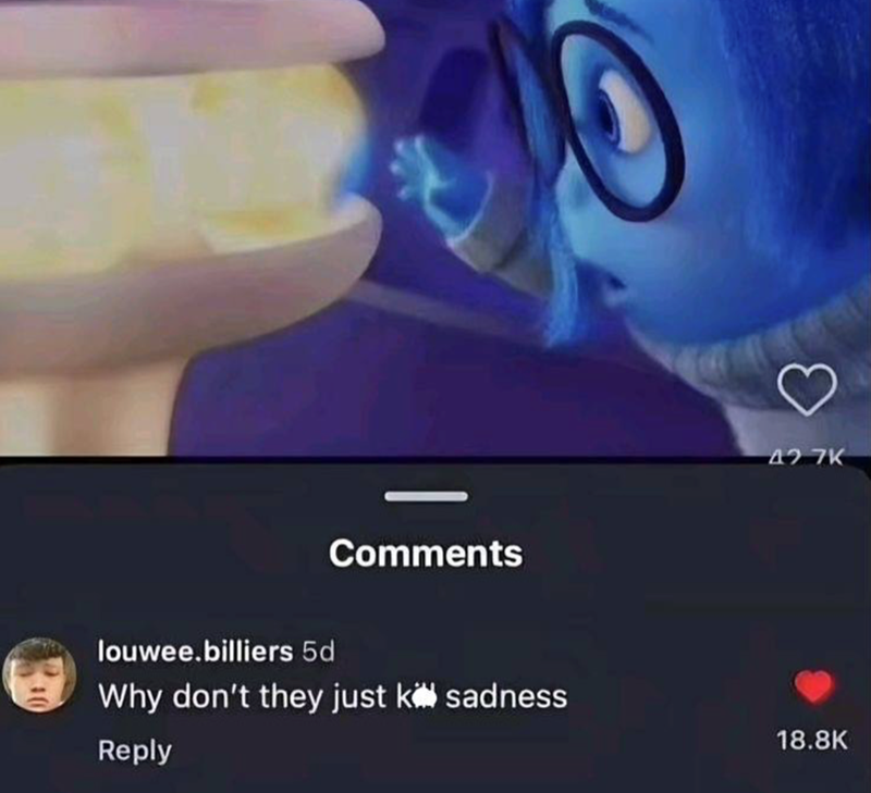 Comments louwee.billiers 5d Why don't they just k sadness Reply 42.7K 18.8K