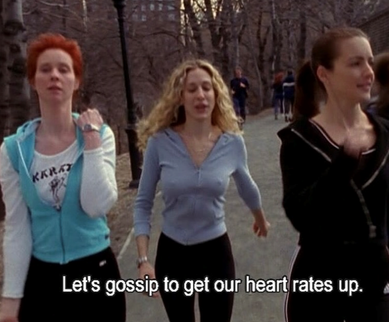 KKRAT Let's gossip to get our heart rates up.