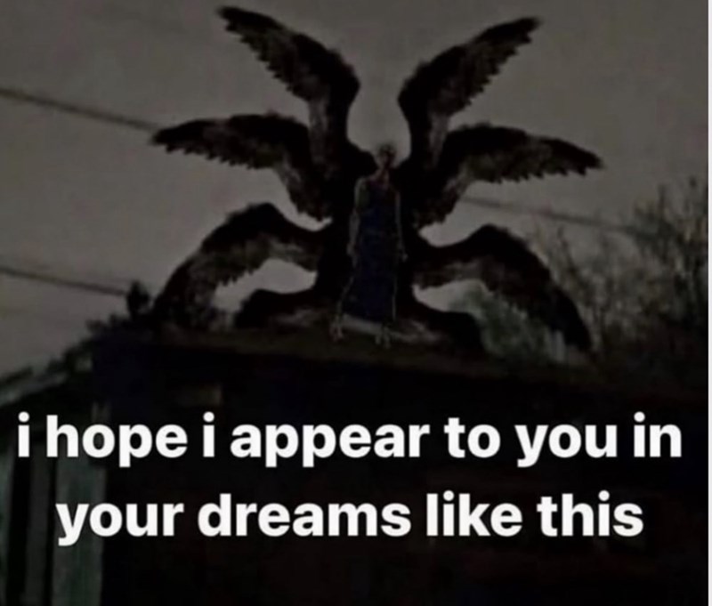 i hope i appear to you in your dreams like this