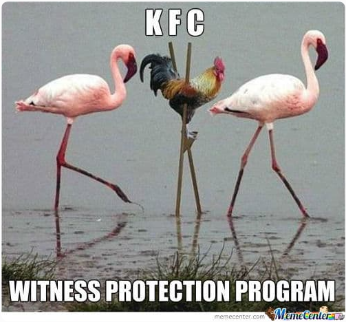 KFC WITNESS PROTECTION PROGRAM memecenter.com Meme Center