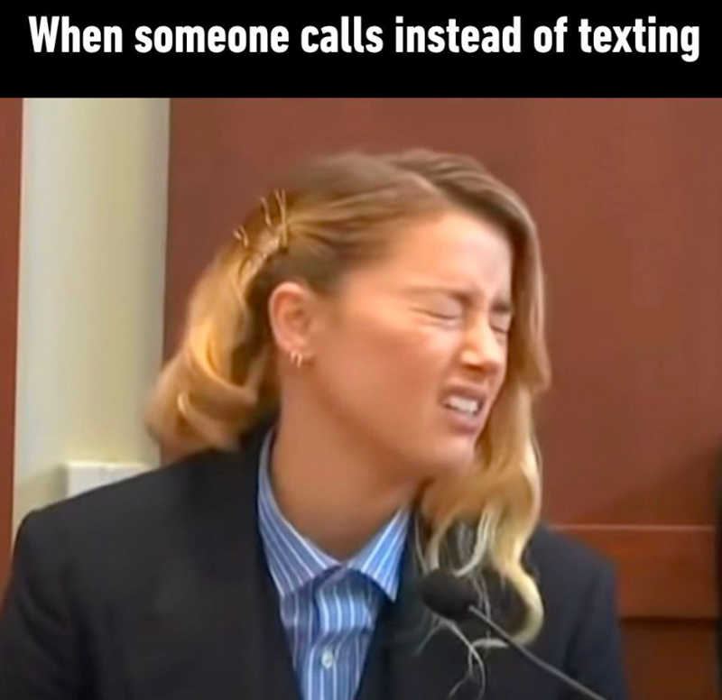 When someone calls instead of texting