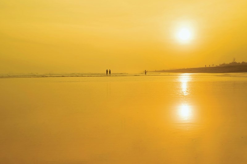 Shore during golden hour