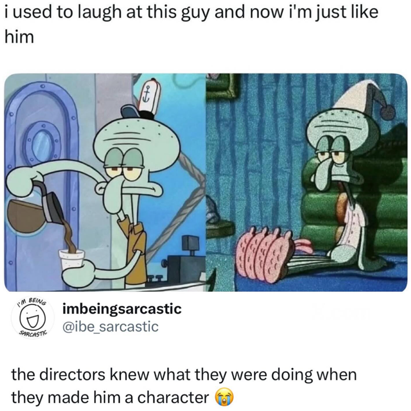 i used to laugh at this guy and now i'm just like him 薏米 I'M BEING SARCASTIC imbeingsarcastic @ibe_sarcastic the directors knew what they were doing when they made him a character