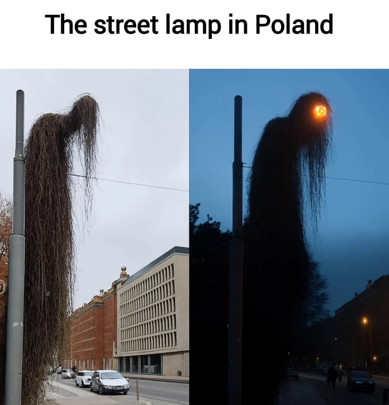 The street lamp in Poland