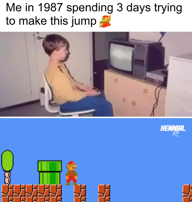Me in 1987 spending 3 days trying to make this jump HENNIAL