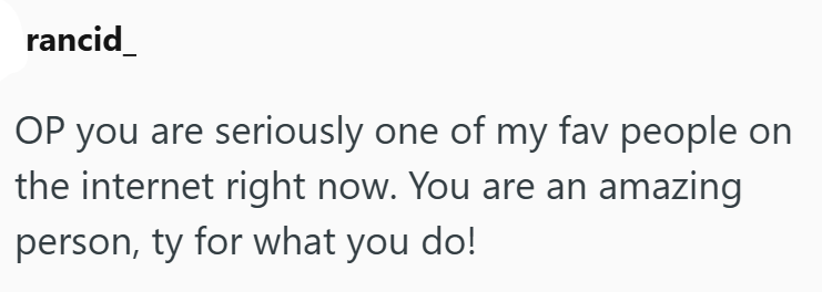 rancid OP you are seriously one of my fav people on the internet right now. You are an amazing person, ty for what you do!