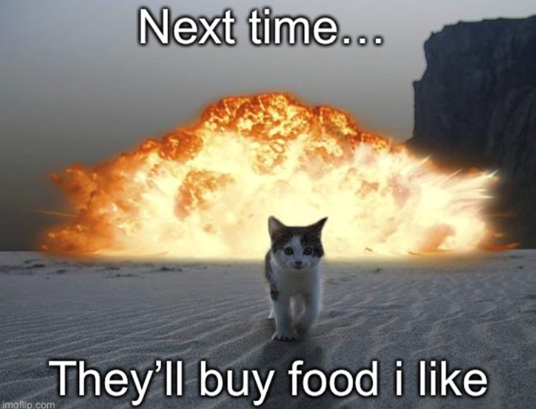 imgflip.com Next time... They'll buy food i like