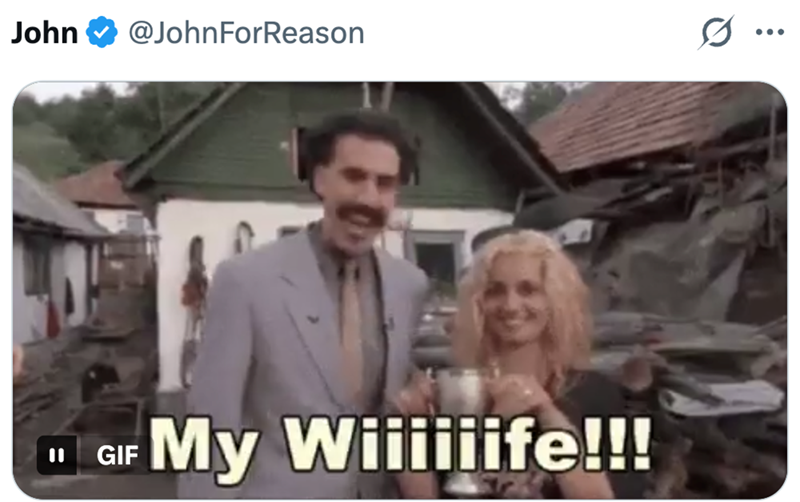 John @JohnForReason GIF My Wiiiiiife!!!