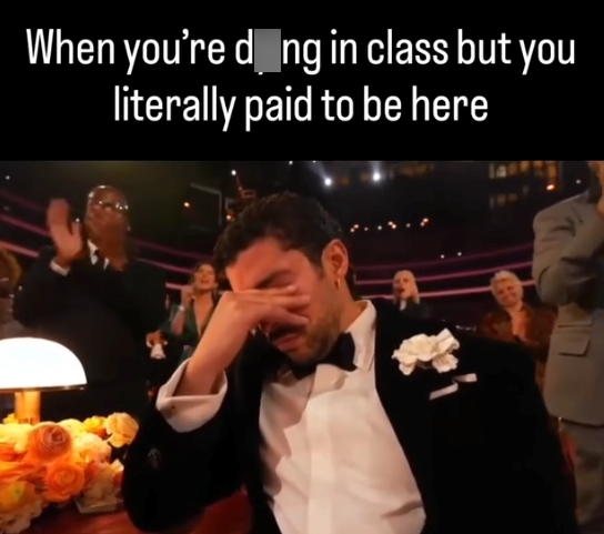 When you're dong in class but you literally paid to be here