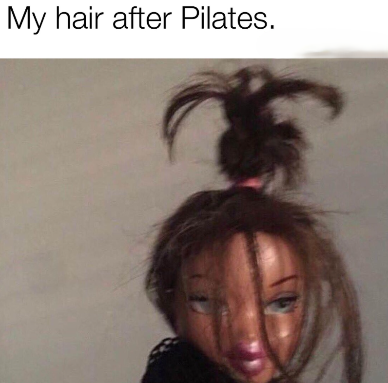 My hair after Pilates.