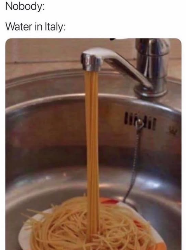 Nobody: Water in Italy: Highw