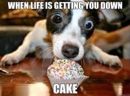 WHEN LIFE IS GETTING YOU DOWN CAKE