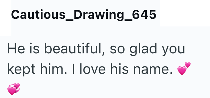 Cautious_Drawing_645 He is beautiful, so glad you kept him. I love his name.