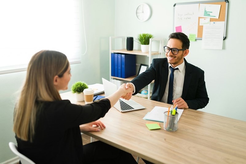 Business handshake