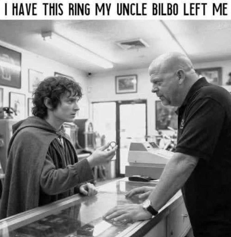 I HAVE THIS RING MY UNCLE BILBO LEFT ME