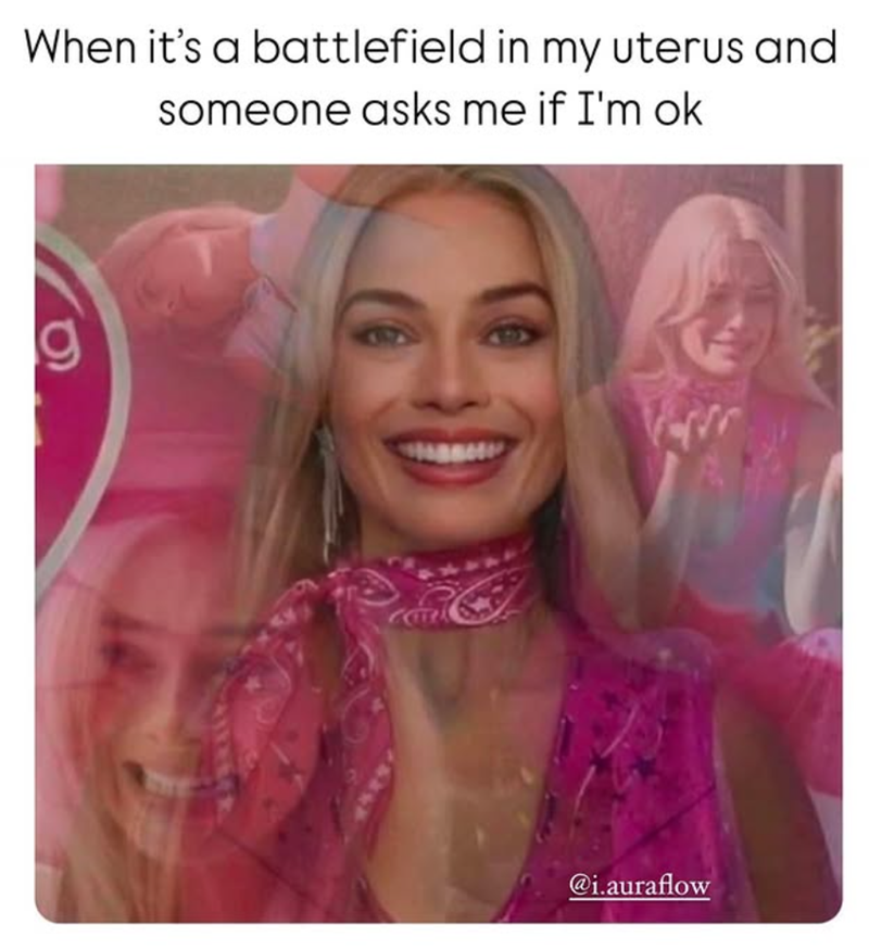 When it's a battlefield in my uterus and someone asks me if I'm ok COTTA @i.auraflow
