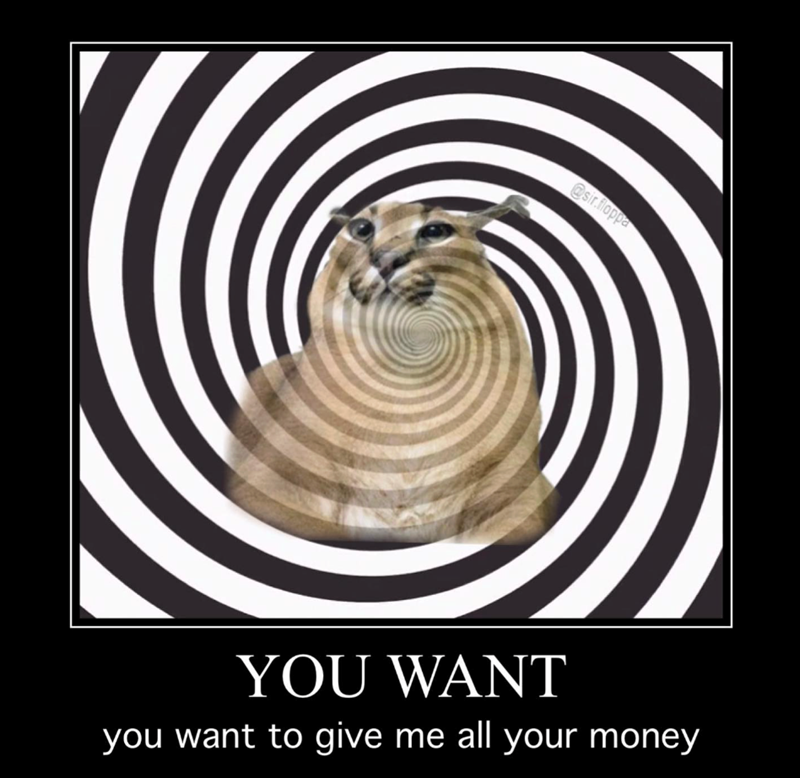 @sir.floppa YOU WANT you want to give me all your money