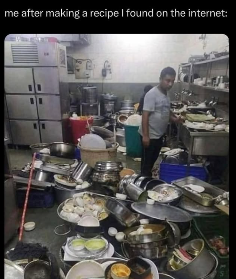 me after making a recipe I found on the internet: