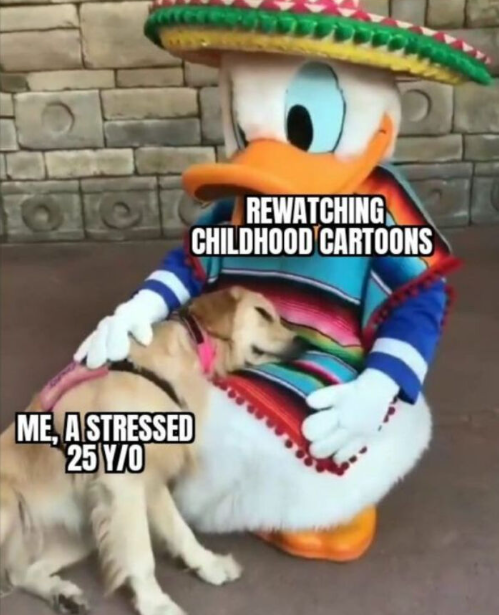 ME, A STRESSED 25 Y/O REWATCHING CHILDHOOD CARTOONS