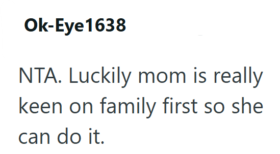 Ok-Eye 1638 NTA. Luckily mom is really keen on family first so she can do it.