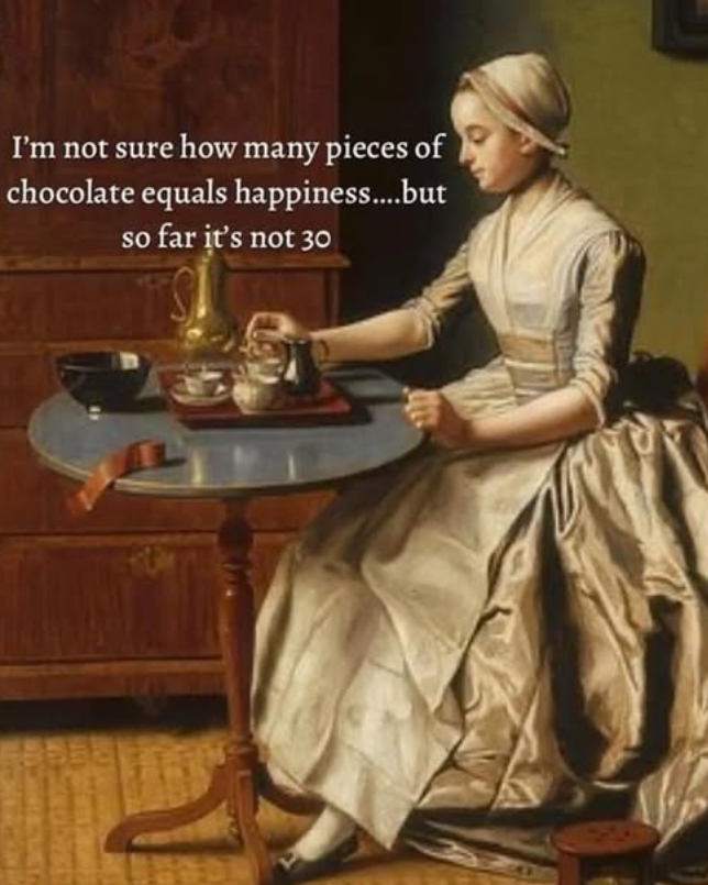 I'm not sure how many pieces of chocolate equals happiness....but so far it's not 30