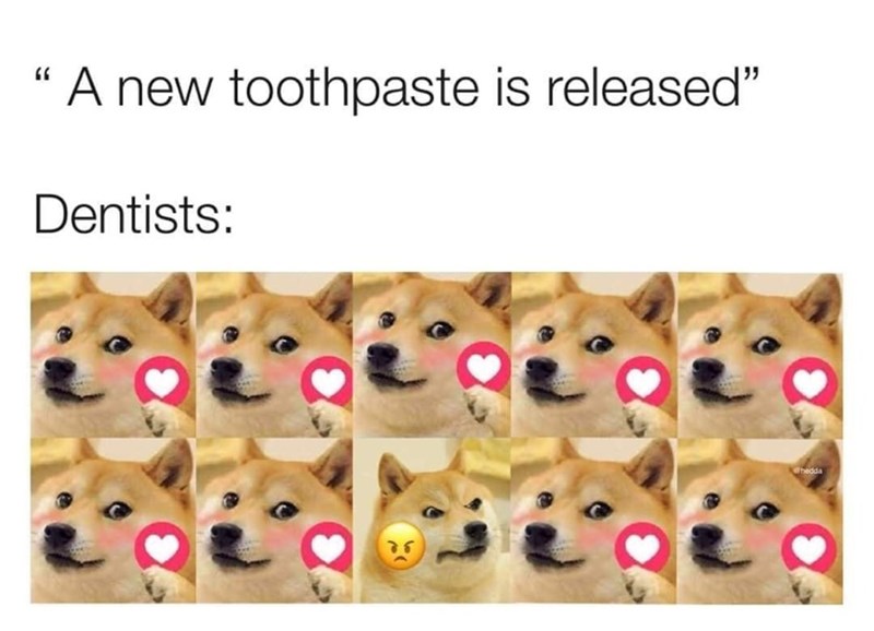 A new toothpaste is released" Dentists: hedda