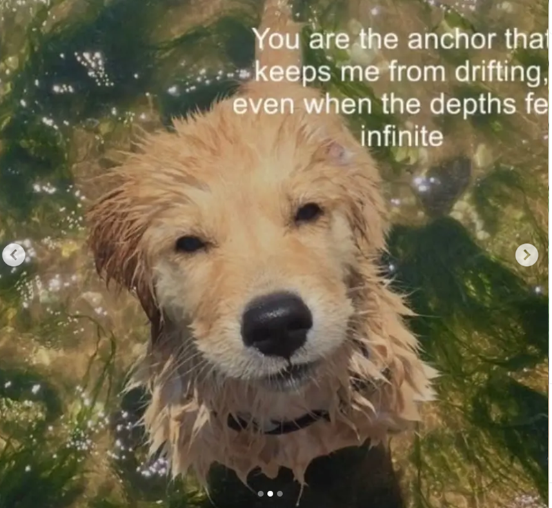 You are the anchor that -keeps me from drifting, even when the depths fe infinite ر
