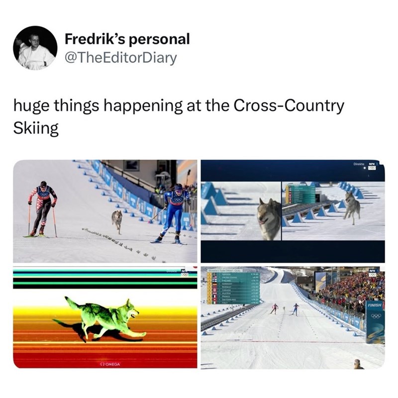 Fredrik's personal @TheEditorDiary huge things happening at the Cross-Country Skiing OMEGA Direkte K FINISH