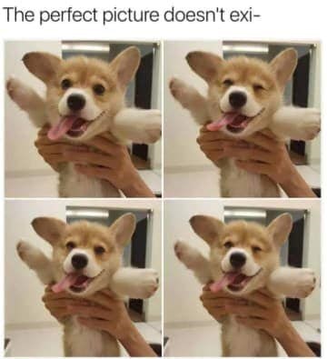The perfect picture doesn't exi-