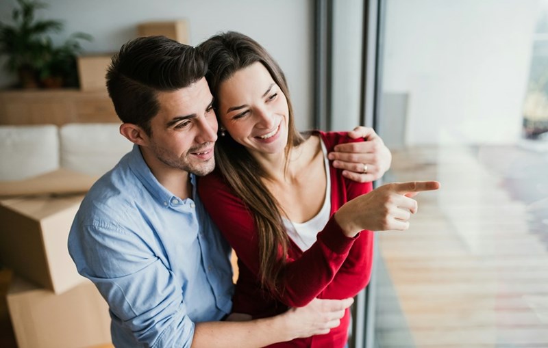 Future homeowners exploring possibilities during a home purchase journey