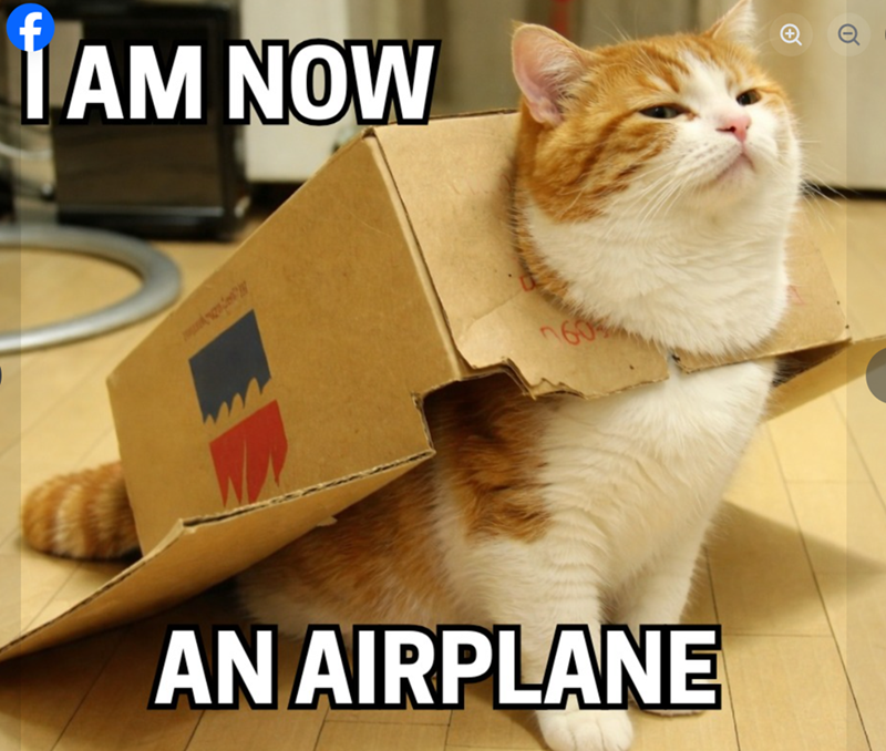 f AM NOW AN AIRPLANE