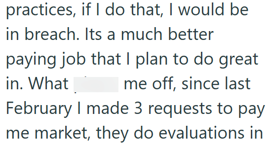 practices, if I do that, I would be in breach. Its a much better paying job that I plan to do great me off, since last in. What February I made 3 requests to pay me market, they do evaluations in