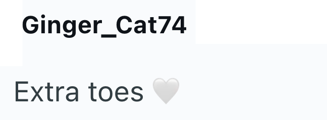 Ginger_Cat74 Extra toes