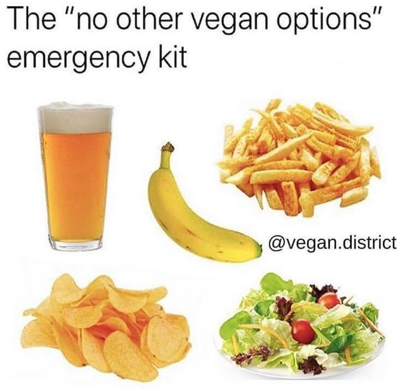The "no other vegan options" emergency kit @vegan.district