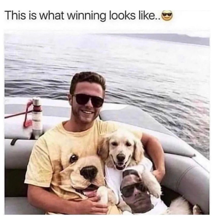 This is what winning looks like..