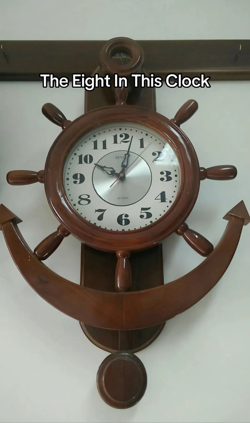 The Eight In This Clock 10 9 8 12 STYL QUNITY 1 2