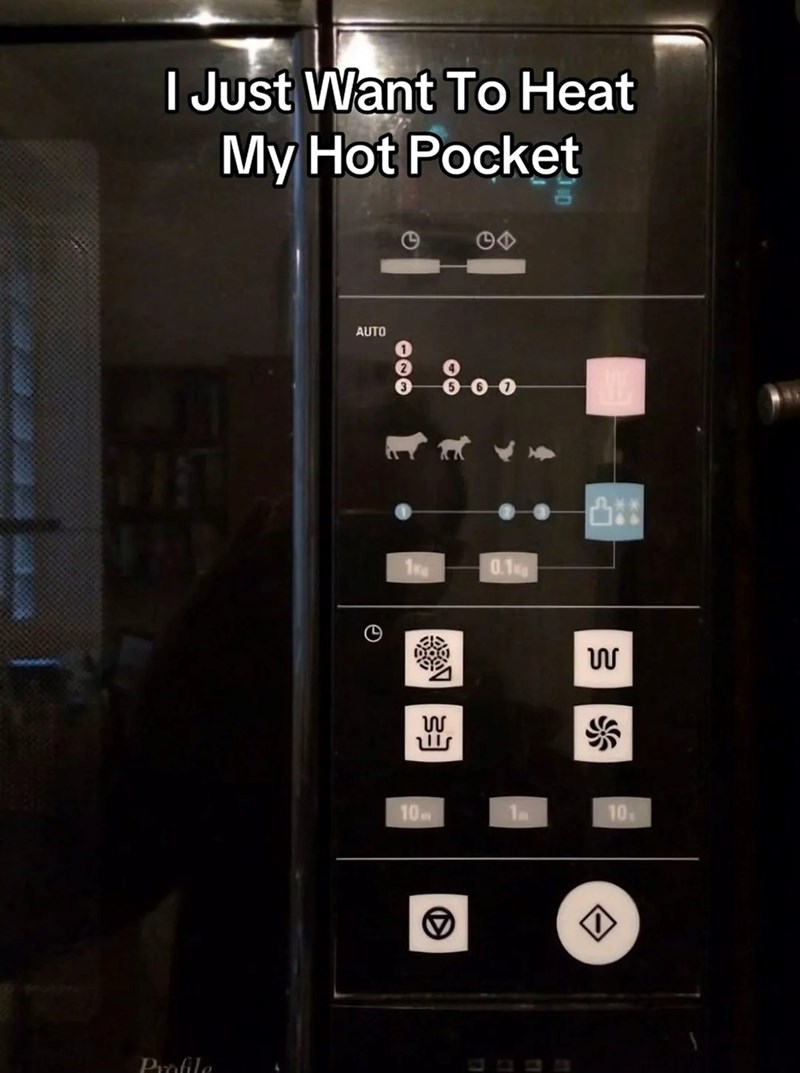 I Just Want To Heat My Hot Pocket WIE Profile G AUTO 023 10 m ឃ S 0.1 凸料 ☑ ឃ 10.