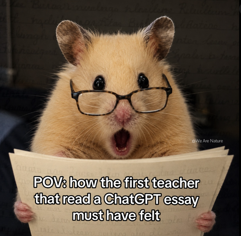301 Buroarin laellene Rele Rebuiltern hatine h lungh nten lean sich hervellel @We Are Nature duare POV: how the first teacher that read a ChatGPT essay must have felt 10