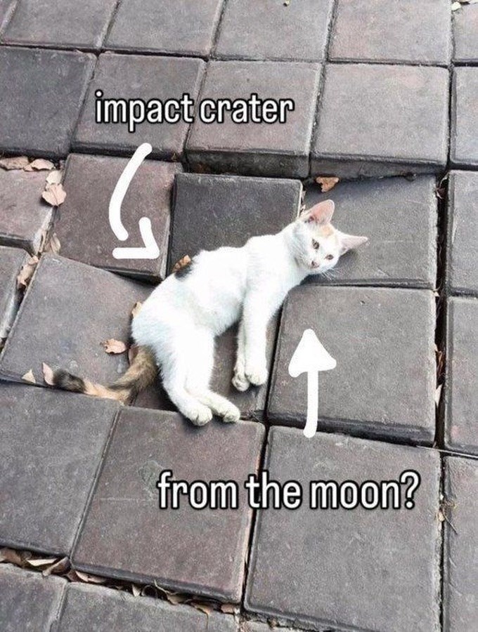 impact crater from the moon?