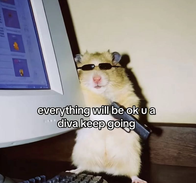 everything will be ok u a diva keep going