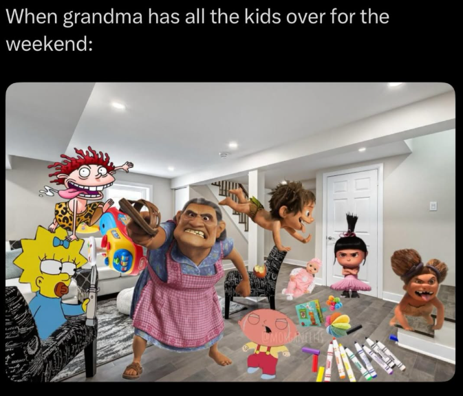 When grandma has all the kids over for the weekend: MOMANELES