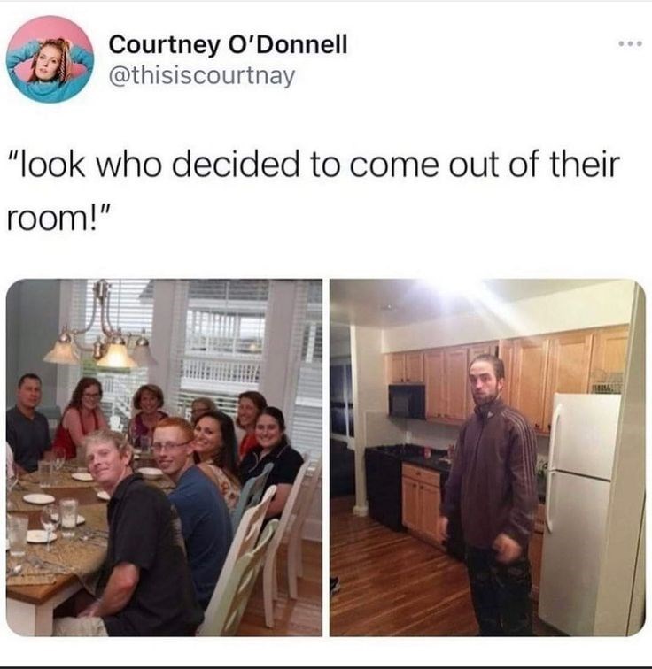 Courtney O'Donnell @thisiscourtnay "look who decided to come out of their room!"