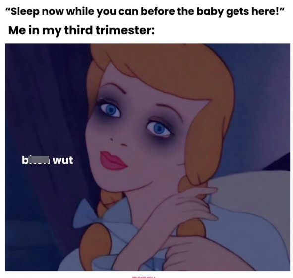 "Sleep now while you can before the baby gets here!" Me in my third trimester: b.... wut mommy