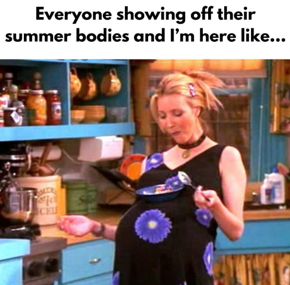 Everyone showing off their summer bodies and I'm here like... CKU