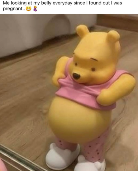 Me looking at my belly everyday since I found out I was pregnant..