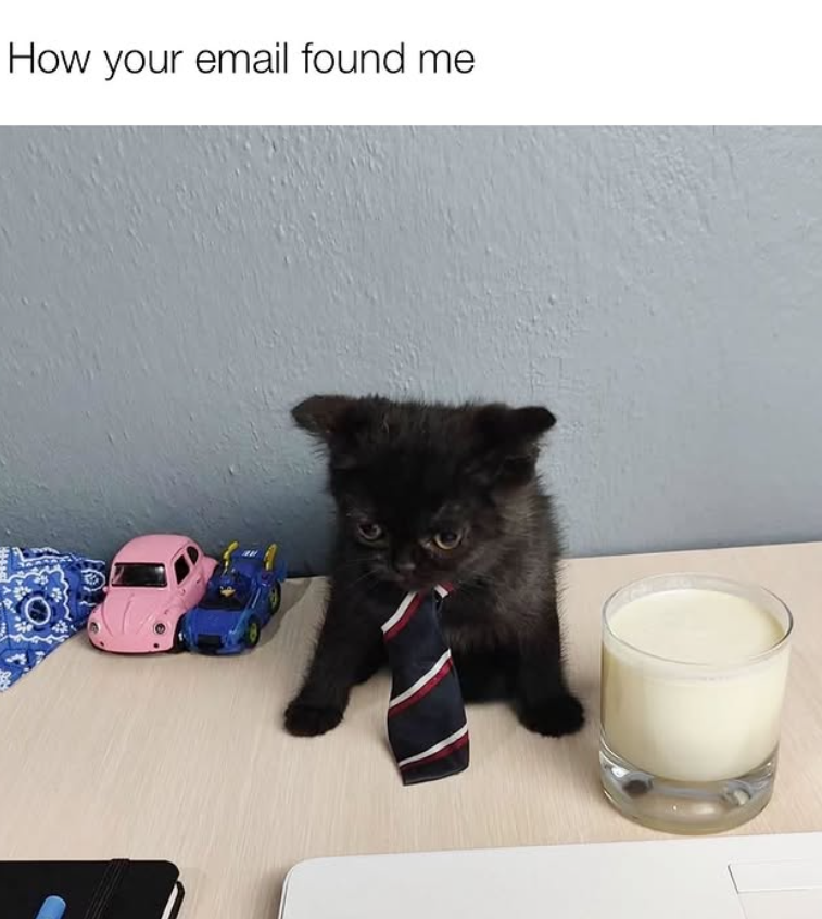 How your email found me